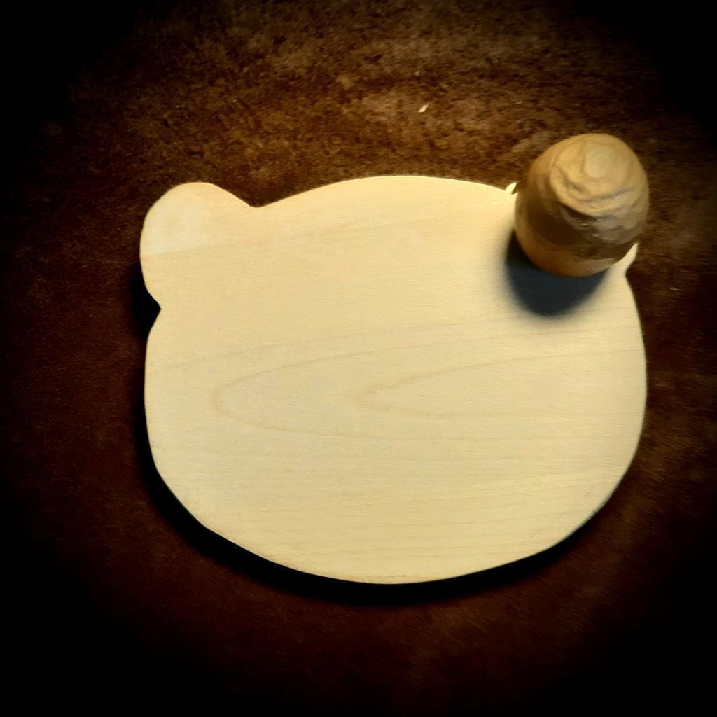 Kinder-Frühstücksbrettchen Aus Holz – Elefant-Motiv, 20x17 Cm, Antibakteriell & Lebensmittelecht